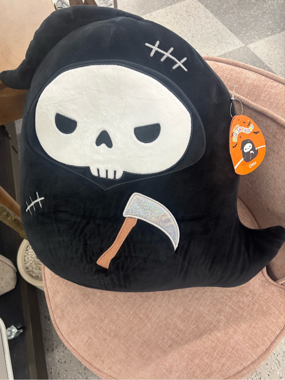 Squishmallows Official large Otto the Grim Reaper